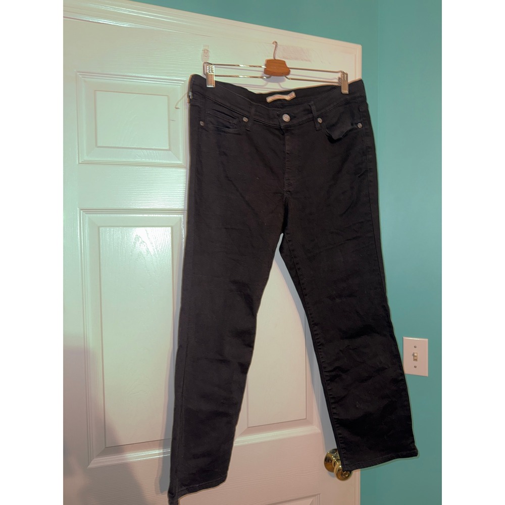 Levi's Classic Straight Leg Jeans Black 16W S 23648-0010 Plus Size